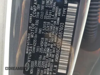 2021 Hyundai Kona Night Edition with VIN KM8K6CA53MU687603, listed as a Copart auction lot 75451844 with 18,292 mi miles and Salvage Title. Bid and sale history available at DreamBid. Image 13.