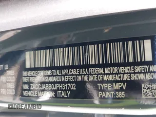 2018 Jeep Renegade Altitude с VIN ZACCJABB0JPH31702, выставлен на аукционе IAAI как лот 41801693 с пробегом 75 431 миль миль и . История ставок и продаж доступна на DreamBid. Изображение 9.