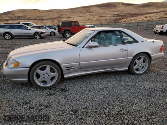 2001 Mercedes-Benz SL 500 with VIN WDBFA68F01F198790, listed as a Copart auction lot 86946014 with 108,159 mi miles and Clean title. Bid and sale history available at DreamBid. Image 1.