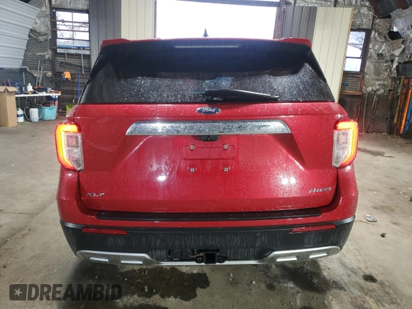 2023 Ford Explorer XLT with VIN 1FMSK8DH0PGB07760, listed as a Copart auction lot 51689185 with 16,742 mi miles and Salvage Title. Bid and sale history available at carsss.com. Image 6.