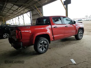 2022 Chevrolet Colorado 4WD Z71 with VIN 1GCGTDEN6N1106925, listed as a Copart auction lot 55877825 with 57,354 mi miles and Salvage title. Bid and sale history available at DreamBid. Image 3.