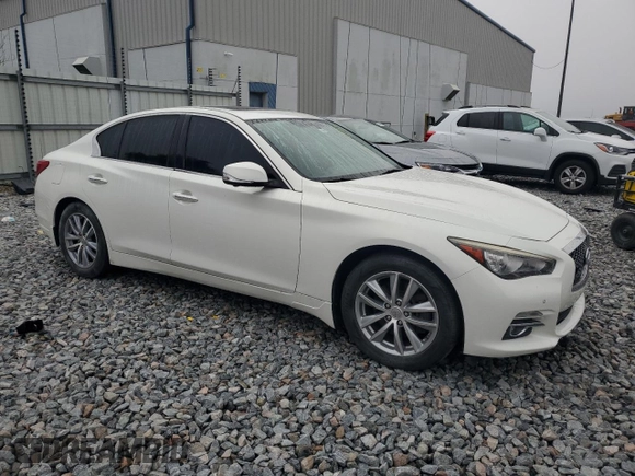 2015 Infiniti Q50 Premium with VIN JN1BV7AR0FM410138, listed as a Copart auction lot 50978665 with 143,433 mi miles and Non Repairable. Bid and sale history available at carsss.com. Image 4.