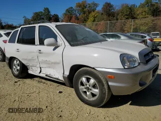 2005 Hyundai Santa Fe GLS with VIN KM8SC73D85U921384, listed as a Copart auction lot 77441524 with 33,254 mi miles and Salvage Title. Bid and sale history available at carsss.com. Image 4.
