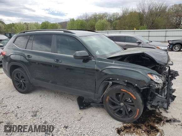 2022 Volkswagen Atlas SE with VIN 1V2JP2CA6NC510468, listed as a Copart auction lot 50455315 with 42,009 mi miles and Salvage title. Bid and sale history available at DreamBid. Image 4.