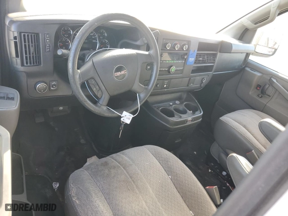 2017 GMC Savana Cargo Van with VIN 1GTW7AFF6H1903640, listed as a Copart auction lot 48371355 with 0 mi miles and Clean Title. Bid and sale history available at carsss.com. Image 8.