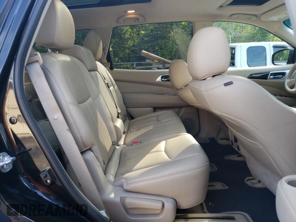 2015 Nissan Pathfinder Platinum with VIN 5N1AR2MM3FC697539, listed as a Copart auction lot 63624355 with 97,370 mi miles and Salvage title. Bid and sale history available at DreamBid. Image 11.
