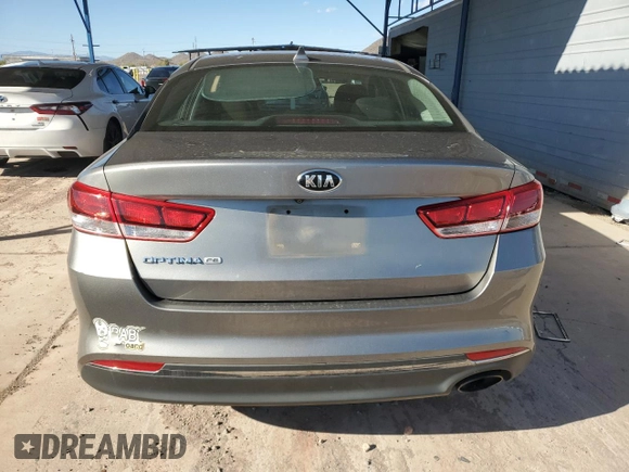 2018 Kia Optima LX with VIN 5XXGT4L34JG184071, listed as a Copart auction lot 49706515 with 129,464 mi miles and Salvage Title. Bid and sale history available at carsss.com. Image 6.