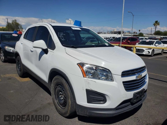 2016 Chevrolet Trax LS with VIN 3GNCJKSBXGL278915, listed as a Copart auction lot 77652994 with 82,341 mi miles and Clean Title. Bid and sale history available at carsss.com. Image 2.