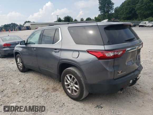 2019 Chevrolet Traverse LT Cloth z VIN 1GNERGKW7KJ141156, wystawiony jako Copart lot #62134795 z przebiegiem 116 311 mil mil oraz Szkoda całkowita • Salvage title. Historia ofert i sprzedaży dostępna na DreamBid. Obrazek 2.