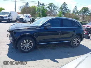 2017 Audi Q5 Premium with VIN WA1C2AFP9HA004615, listed as a IAAI auction lot 41879004 with 107,722 mi miles. Bid and sale history available at carsss.com. Image 15.