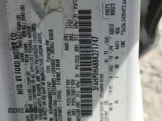 2011 Ford Fusion SE with VIN 3FAHP0HA8BR271747, listed as a Copart auction lot 49975735 with 154,136 mi miles and Salvage Title. Bid and sale history available at carsss.com. Image 14.