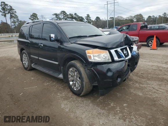 2015 Nissan Armada Platinum z VIN 5N1BA0NF5FN610793, wystawiony jako Copart lot #88765185 z przebiegiem 174 327 mil mil oraz Szkoda całkowita • Salvage title. Historia ofert i sprzedaży dostępna na DreamBid. Obrazek 4.