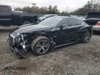 2019 Infiniti Q60 3.0t LUXE with VIN JN1EV7EK6KM230036, listed as a Copart auction lot 42055645 with 103,690 mi miles and Non Repairable. Bid and sale history available at carsss.com. Image 1.