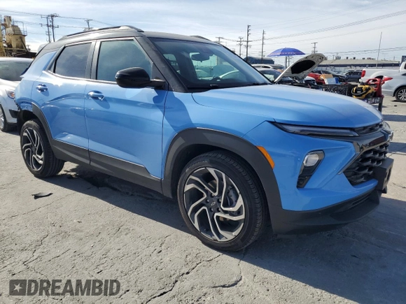 2024 Chevrolet TrailBlazer RS with VIN KL79MTSL1RB068360, listed as a Copart auction lot 47034955 with 8,091 mi miles and Salvage Title. Bid and sale history available at carsss.com. Image 4.