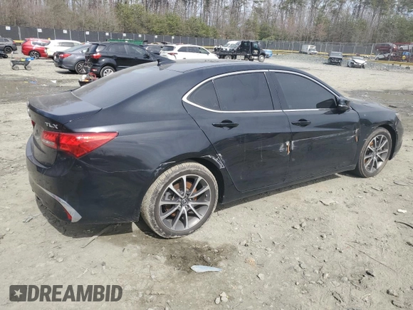 2020 Acura TLX with VIN 19UUB2F31LA002056, listed as a Copart auction lot 49848115 with 72,563 mi miles and Salvage title. Bid and sale history available at DreamBid. Image 3.