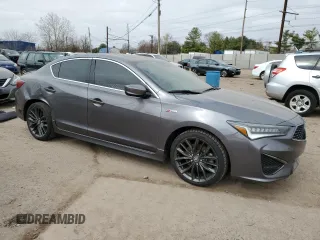 2020 Acura ILX w/Premium/A-SPEC Pkg with VIN 19UDE2F82LA008645, listed as a Copart auction lot 48473335 with 122,544 mi miles and Salvage Title. Bid and sale history available at carsss.com. Image 4.