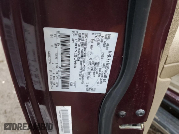 2008 Ford Explorer Eddie Bauer with VIN 1FMEU74E28UA96464, listed as a Copart auction lot 86075724 with 152,404 mi miles and Salvage Title. Bid and sale history available at carsss.com. Image 14.