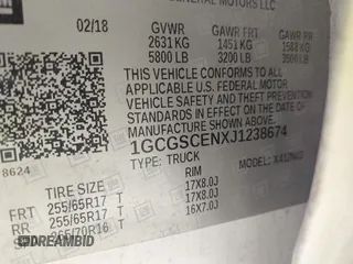 2018 Chevrolet Colorado 2WD LT with VIN 1GCGSCENXJ1238674, listed as a IAAI auction lot 42065449 with Not Provided miles and . Bid and sale history available at DreamBid. Image 9.