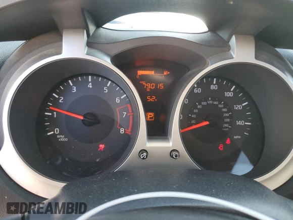 2017 Nissan Juke SL with VIN JN8AF5MR6HT703657, listed as a Copart auction lot 79809844 with 79,015 mi miles and Salvage Title. Bid and sale history available at carsss.com. Image 9.