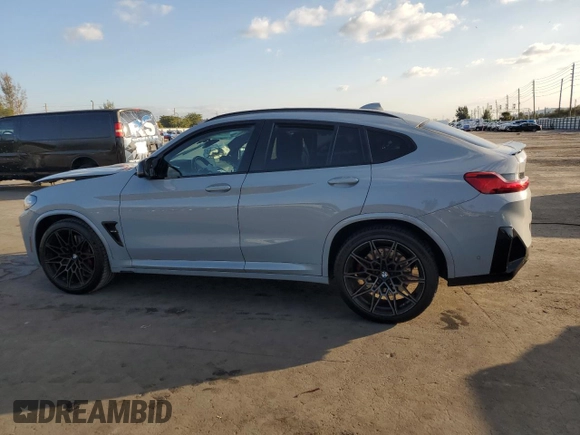 2022 BMW X4 M z VIN 5YM23EC00N9L35827, wystawiony jako Copart lot #87932635 z przebiegiem Nie podano mil oraz Szkoda całkowita • Salvage title. Historia ofert i sprzedaży dostępna na DreamBid. Obrazek 2.