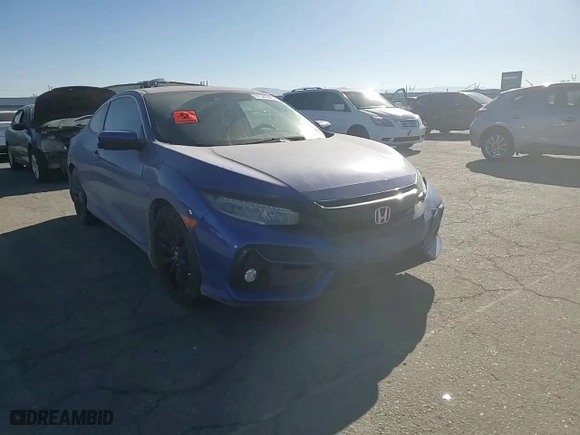 2020 Honda Civic Si Coupe with VIN 2HGFC3A53LH753374, listed as a Copart auction lot 81543424 with 92,643 mi miles and Salvage Title. Bid and sale history available at carsss.com. Image 10.