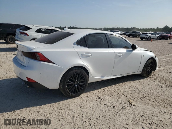 2015 Lexus IS 350 with VIN JTHCE1D21F5009056, listed as a Copart auction lot 53268615 with 81,635 mi miles and Salvage Title. Bid and sale history available at carsss.com. Image 3.