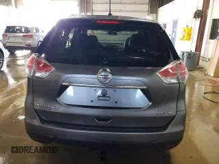 2016 Nissan Rogue S with VIN KNMAT2MV4GP731741, listed as a Copart auction lot 52313485 with 104,478 mi miles and Salvage Title. Bid and sale history available at carsss.com. Image 6.