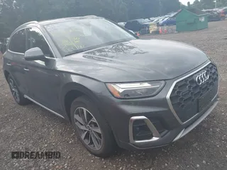 2023 Audi Q5 S line Premium Plus with VIN WA1EAAFY8P2008054, listed as a IAAI auction lot 42678217 with 20,363 mi miles and . Bid and sale history available at DreamBid. Image 1.