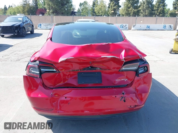 2021 Tesla Model 3 Long Range with VIN 5YJ3E1EB4MF936743, listed as a IAAI auction lot 42154322 with 46,983 mi miles and . Bid and sale history available at DreamBid. Image 16.