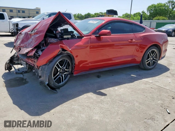 2022 Ford Mustang EcoBoost with VIN 1FA6P8TH8N5130419, listed as a Copart auction lot 57816625 with 27,375 mi miles and Salvage title. Bid and sale history available at DreamBid. Image 1.