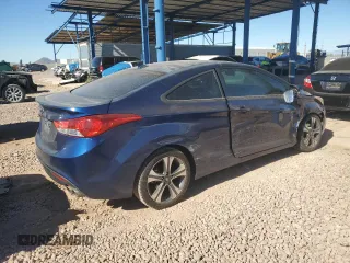 2013 Hyundai Elantra Coupe SE with VIN KMHDH6AE2DU016461, listed as a Copart auction lot 80578204 with 128,925 mi miles and Salvage Title. Bid and sale history available at carsss.com. Image 3.