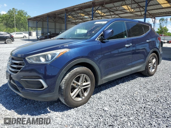 2017 Hyundai Santa Fe 2.4L z VIN 5XYZT3LB2HG496566, wystawiony jako Copart lot #57759925 z przebiegiem 129 094 mil mil oraz Szkoda całkowita • Salvage title. Historia ofert i sprzedaży dostępna na DreamBid. Obrazek 1.
