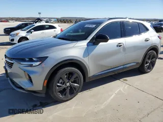 2023 Buick Envision Essence with VIN LRBFZNR4XPD034578, listed as a Copart auction lot 85997554 with 40,670 mi miles and Salvage Title. Bid and sale history available at carsss.com. Image 1.