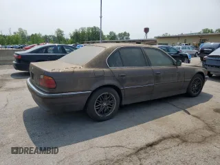 1995 BMW 7 Series 740i with VIN WBAGF6325SDH05563, listed as a Copart auction lot 60356245 with 153,155 mi miles and Clean title. Bid and sale history available at DreamBid. Image 3.