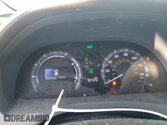 2010 Lexus HS 250h with VIN JTHBB1BA7A2021334, listed as a Copart auction lot 88048675 with 92,426 mi miles and Salvage Title. Bid and sale history available at DreamBid. Image 9.