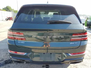 2021 Genesis GV80 with VIN KMUHCESC7MU040635, listed as a Copart auction lot 59625875 with 61,027 mi miles and Salvage title. Bid and sale history available at DreamBid. Image 6.