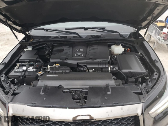 2021 Infiniti QX80 LUXE with VIN JN8AZ2AF6M9715895, listed as a Copart auction lot 72437294 with 42,582 mi miles and Salvage Title. Bid and sale history available at carsss.com. Image 12.