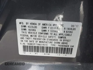 2017 Acura ILX Premium with VIN 19UDE2F71HA014015, listed as a IAAI auction lot 42626406 with 92,888 mi miles and . Bid and sale history available at DreamBid. Image 9.