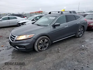 2013 Honda Crosstour EX-L z VIN 5J6TF2H56DL001238, wystawiony jako Copart lot #43198765 z przebiegiem Nie podano mil oraz Szkoda całkowita • Salvage title. Historia ofert i sprzedaży dostępna na DreamBid. Obrazek 1.