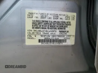 2008 Nissan Sentra 2.0 z VIN 3N1AB61E48L642895, wystawiony jako Copart lot #58392665 z przebiegiem 160 793 mil mil oraz Szkoda całkowita • Salvage title. Historia ofert i sprzedaży dostępna na DreamBid. Obrazek 12.