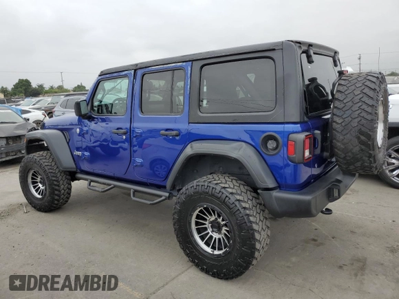 2020 Jeep Wrangler Unlimited Sport S with VIN 1C4HJXDN3LW181949, listed as a Copart auction lot 62301625 with 50,091 mi miles and Salvage title. Bid and sale history available at DreamBid. Image 2.