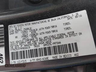 2017 Toyota Tacoma SR5 with VIN 3TMAZ5CN7HM026618, listed as a IAAI auction lot 42033682 with 96,430 mi miles and . Bid and sale history available at carsss.com. Image 9.