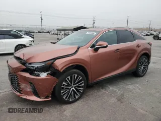 2023 Lexus RX with VIN 2T2BBMCAXPC008973, listed as a Copart auction lot 75833564 with 26,593 mi miles and Salvage Title. Bid and sale history available at carsss.com. Image 1.