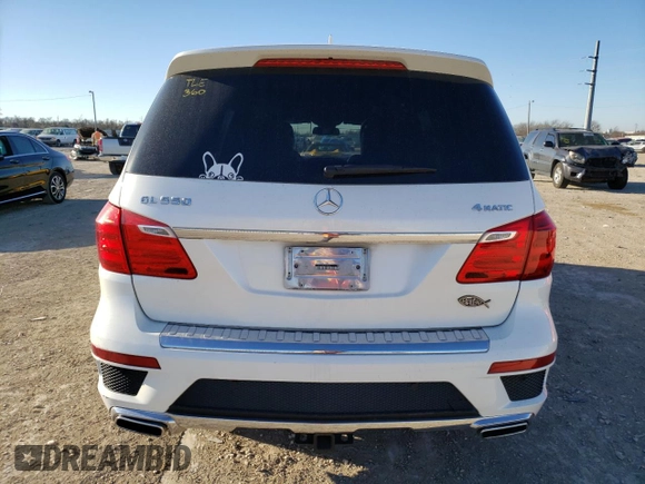 2015 Mercedes-Benz GL-Class GL 550 with VIN 4JGDF7DE3FA495579, listed as a Copart auction lot 37486563 with 108,705 mi miles. Bid and sale history available at carsss.com. Image 6.