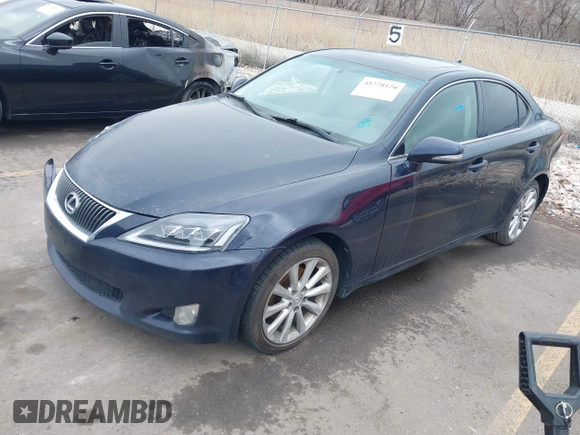 2009 Lexus IS with VIN JTHCK262495034890, listed as a IAAI auction lot 41778120 with 191,758 mi miles. Bid and sale history available at carsss.com. Image 18.