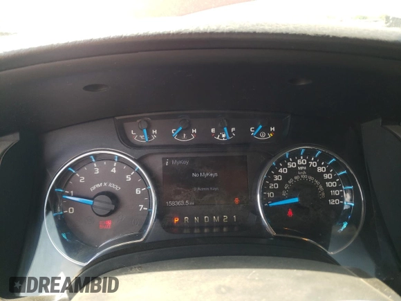 2013 Ford F-150 XL with VIN 1FTFW1EF2DKD00371, listed as a Copart auction lot 57338915 with 158,363 mi miles and Salvage title. Bid and sale history available at DreamBid. Image 9.