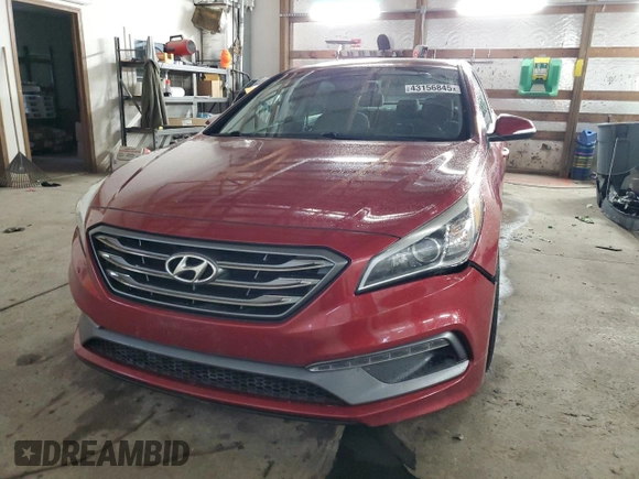 2016 Hyundai Sonata Sport with VIN 5NPE34AF9GH268856, listed as a Copart auction lot 43156845 with 116,117 mi miles and Salvage Title. Bid and sale history available at DreamBid. Image 5.