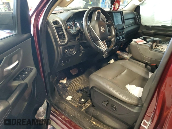 2019 Ram 1500 Big Horn z VIN 1C6RREBT3KN639486, wystawiony jako Copart lot #64940864 z przebiegiem 63 879 mil mil oraz Szkoda całkowita • Salvage title. Historia ofert i sprzedaży dostępna na DreamBid. Obrazek 8.