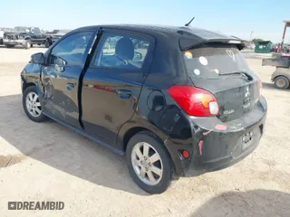 2015 Mitsubishi Mirage ES with VIN ML32A4HJ9FH052900, listed as a IAAI auction lot 41698635 with 100,713 mi miles. Bid and sale history available at carsss.com. Image 3.
