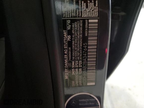 2011 Mercedes-Benz E-Class E 550 Luxury with VIN WDDHF9AB2BA347645, listed as a Copart auction lot 50138495 with 148,816 mi miles and Salvage Title. Bid and sale history available at carsss.com. Image 12.